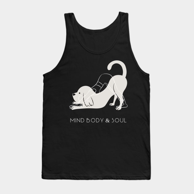 Funny and Cute Mind body and soul Design Tank Top by TextureMerch